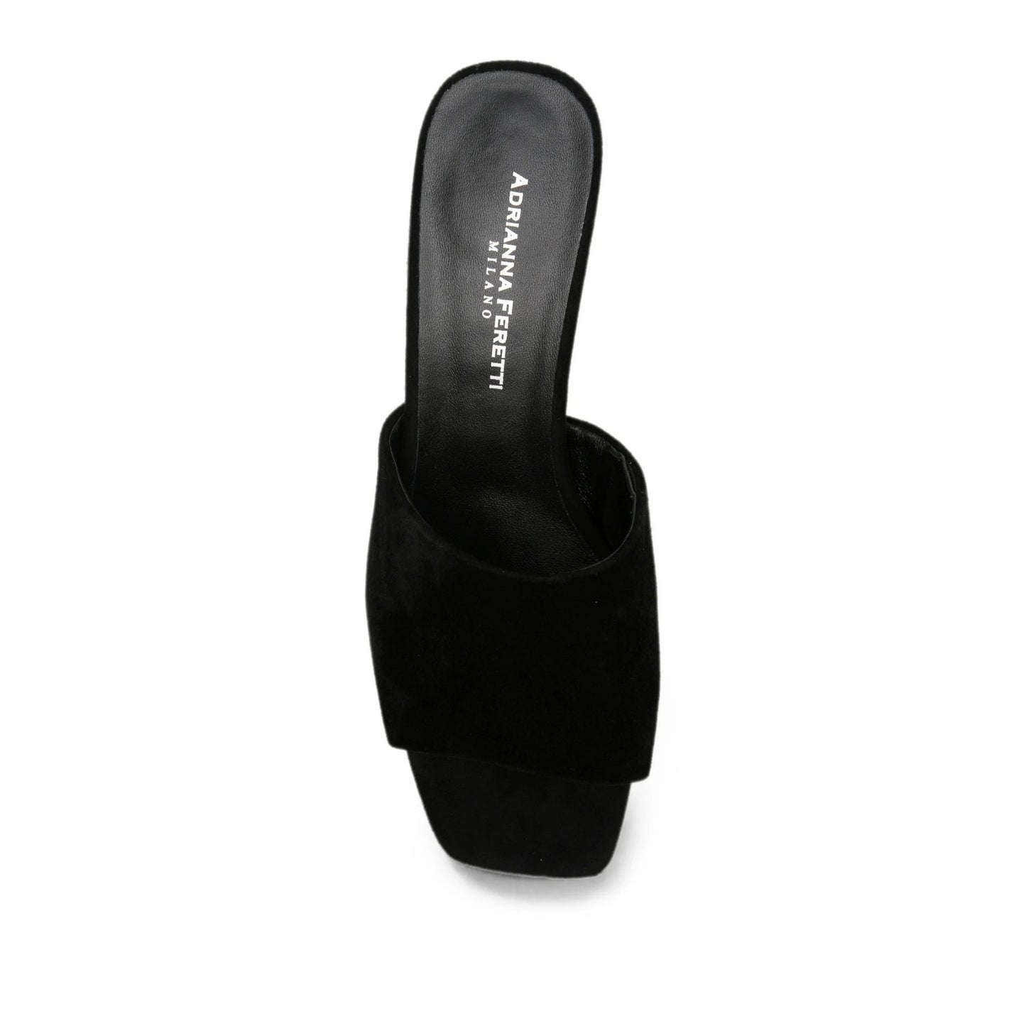 Women's Black Open-Toe Slippers