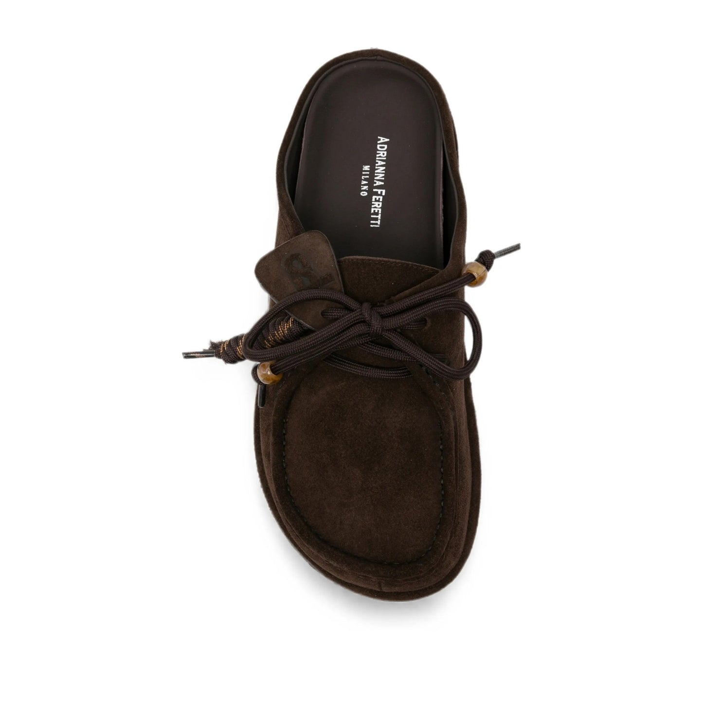 Women's Brown Wedge Mule Slippers