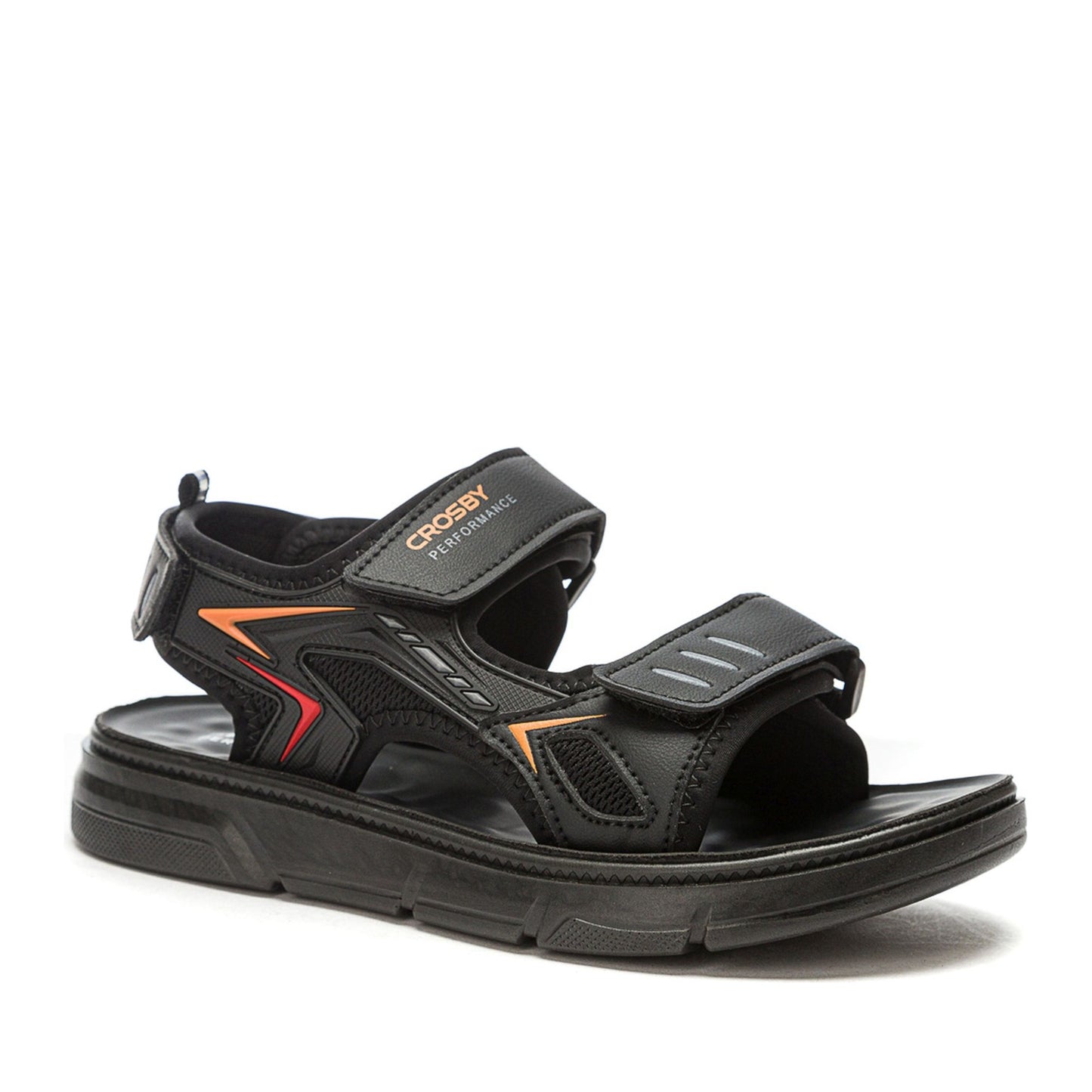 Boys' Black Open-Toe Sandals
