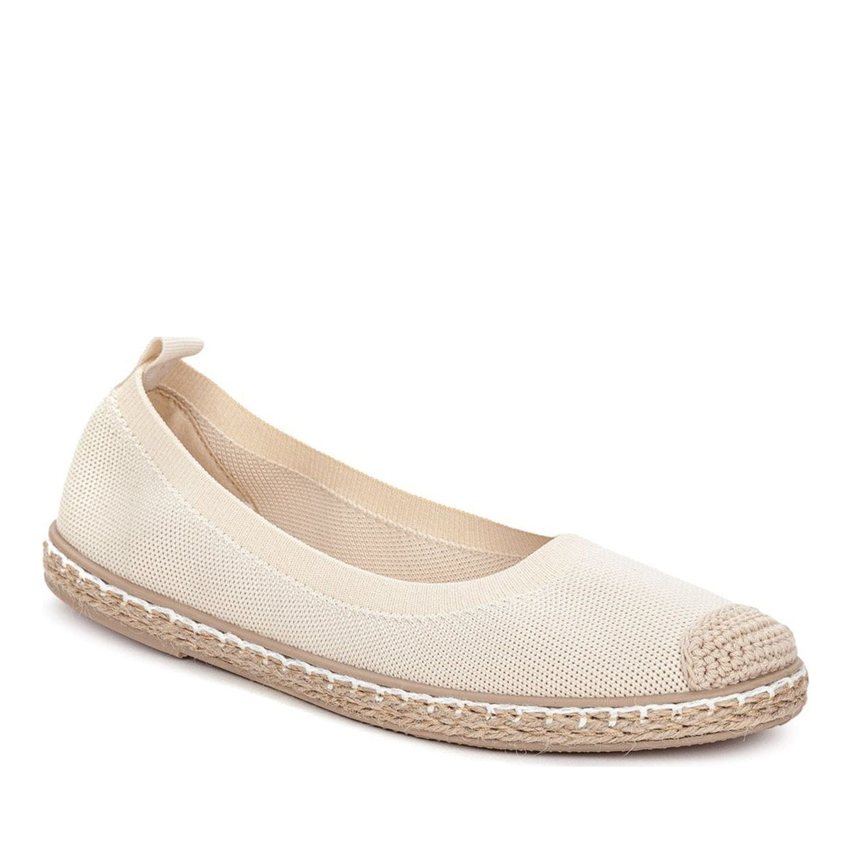 beige casual closed espadriles