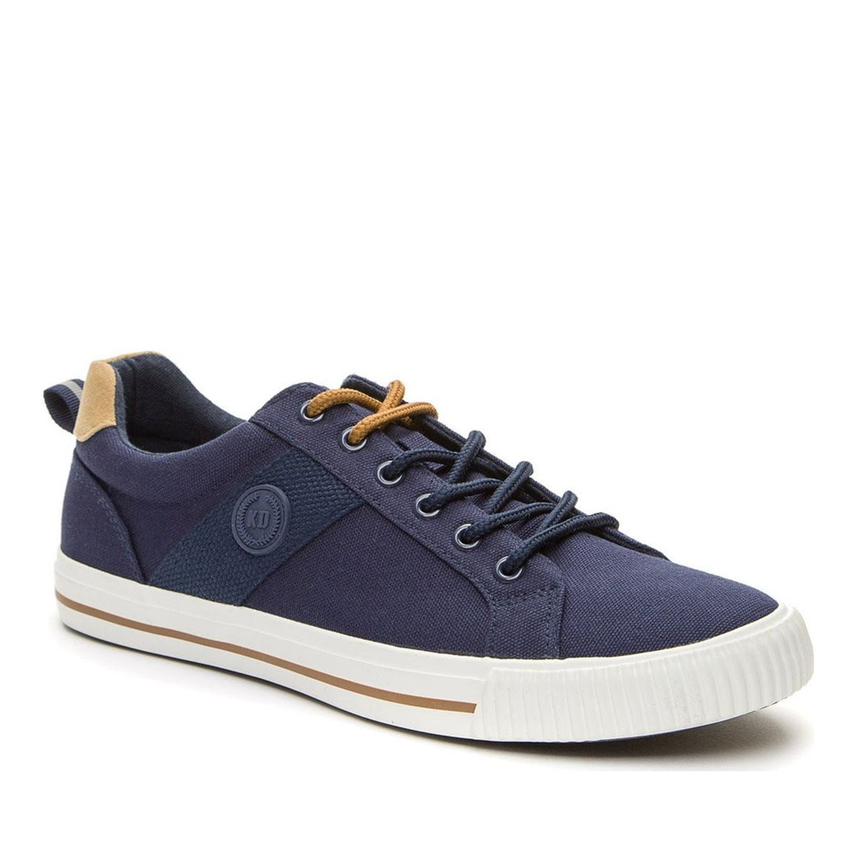 blue casual closed sneakers