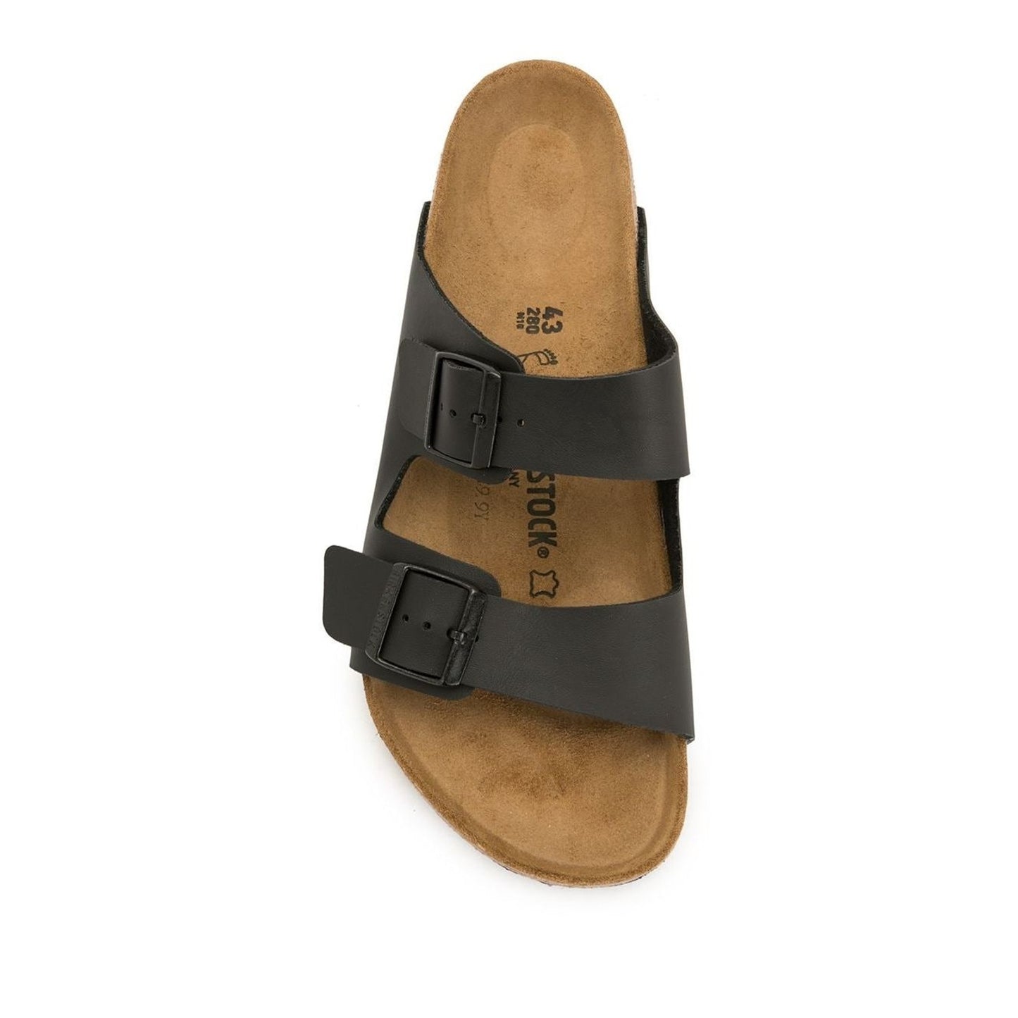 Arizona Black Open-Toe Slippers