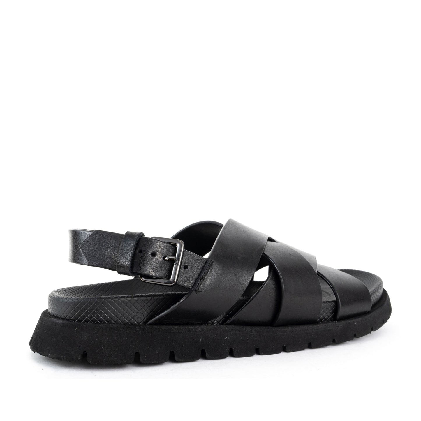 Men's Black Open-Toe Sandals