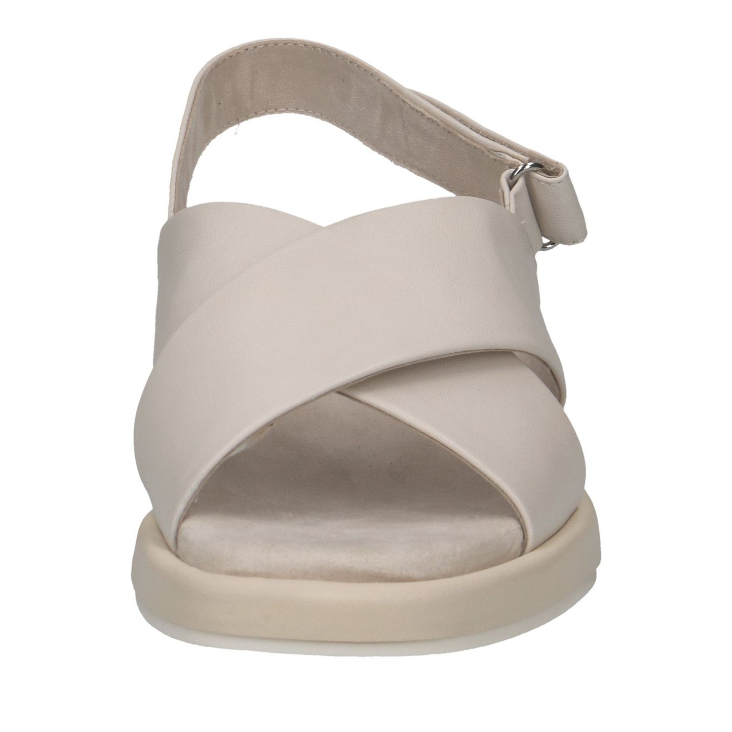 Women's Beige Wedge Open-Toe Sandals