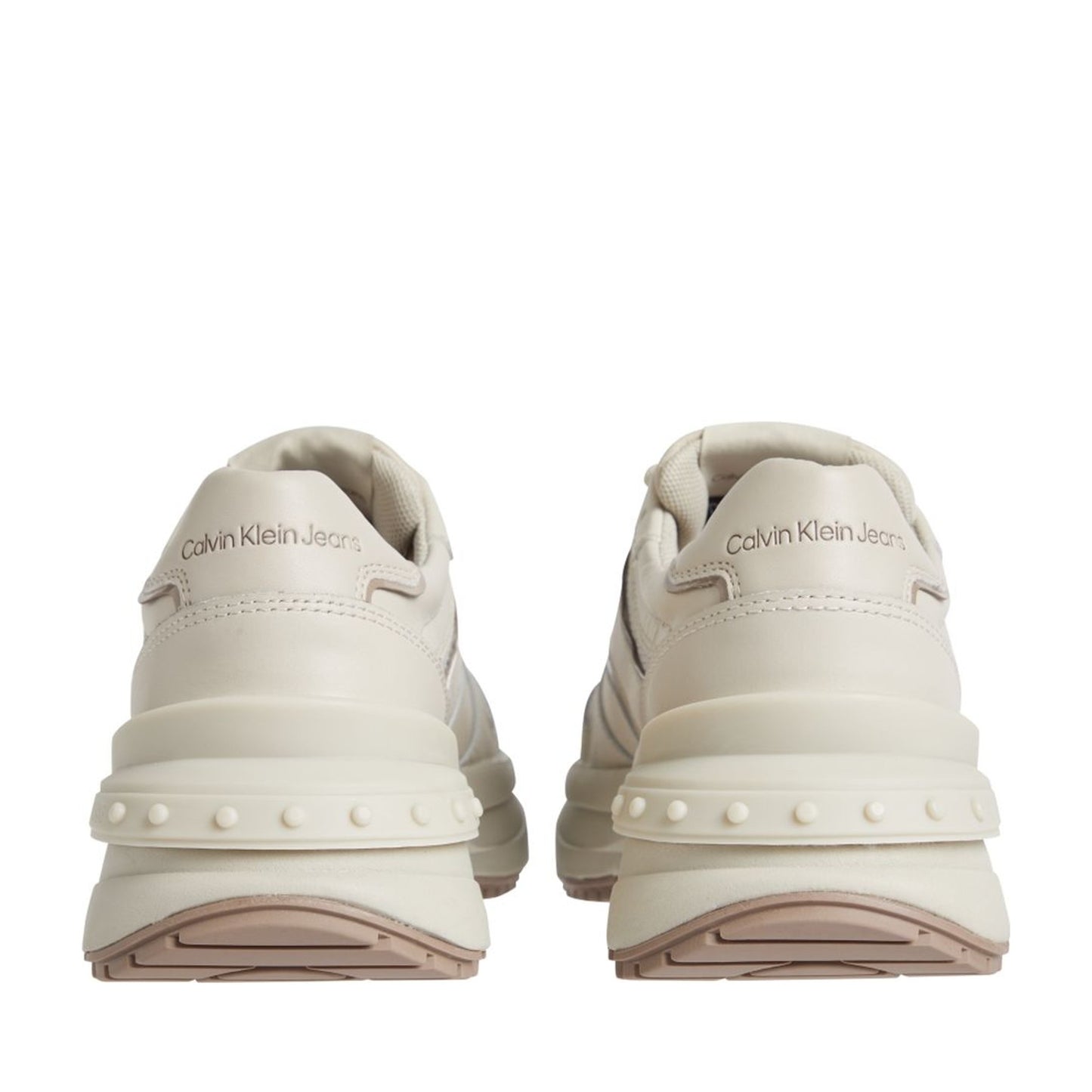 Women's Beige Chunky Athletic Sneakers