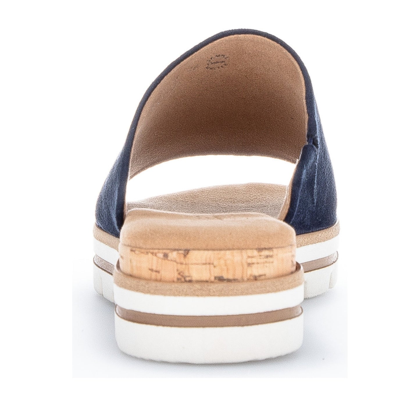 Women's Blue Wedge Open-Toe Slippers