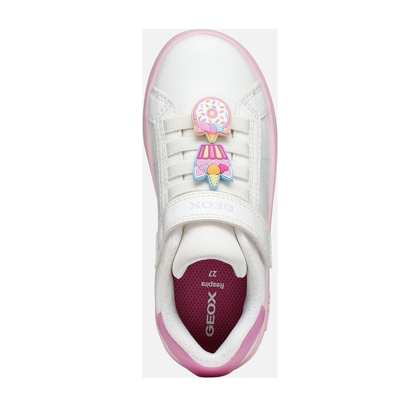Eclyper Girls' White Fashion Sneakers