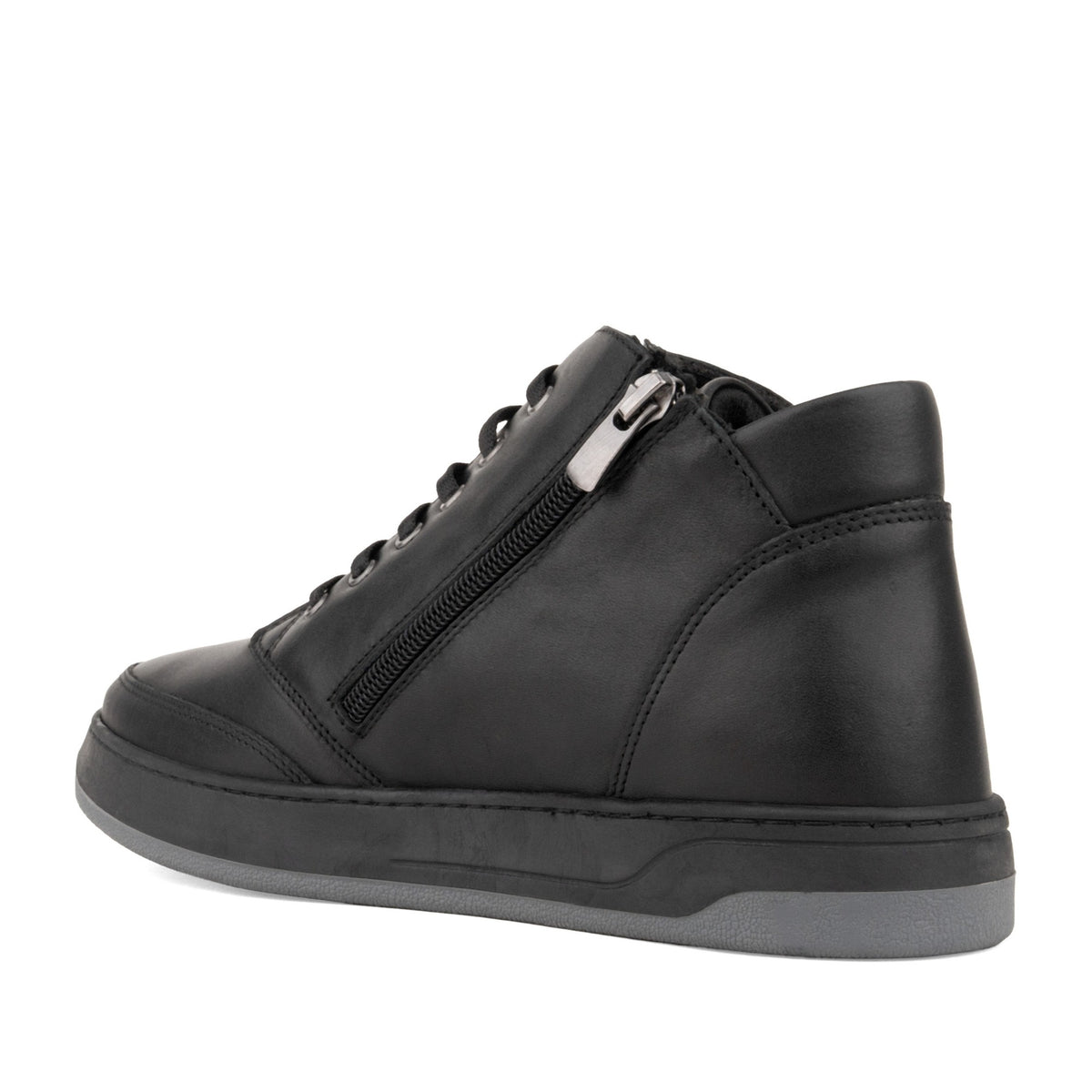 black casual closed booties