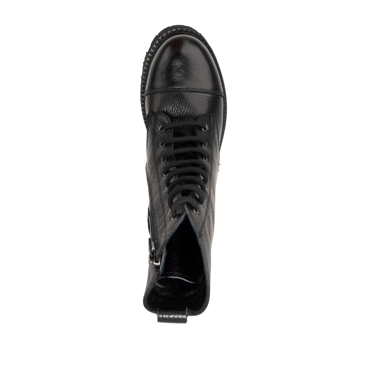 black casual closed booties