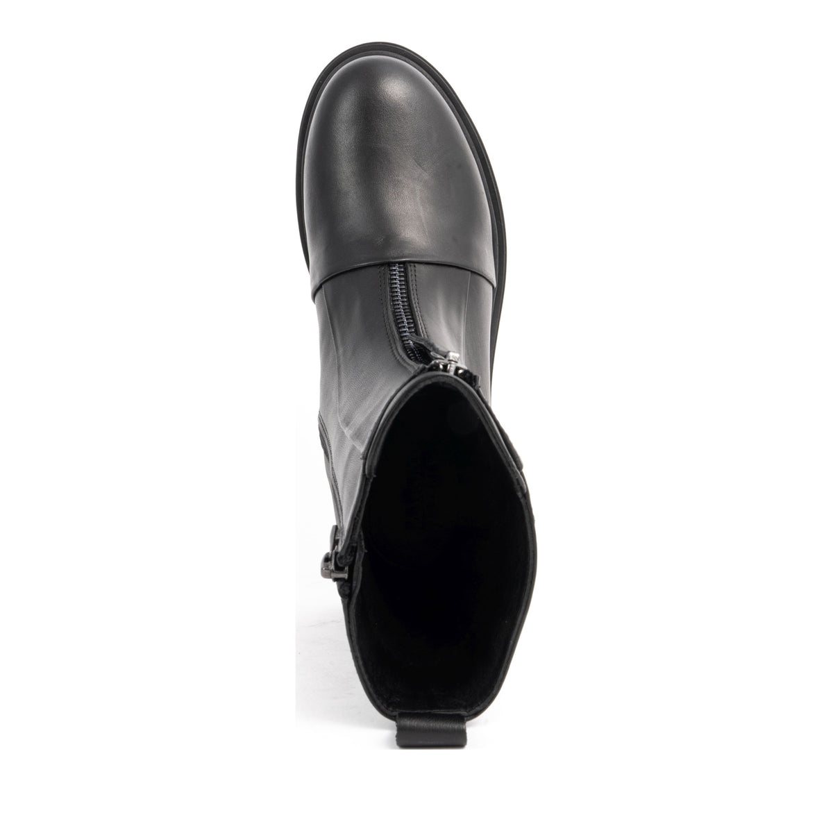 black casual closed booties