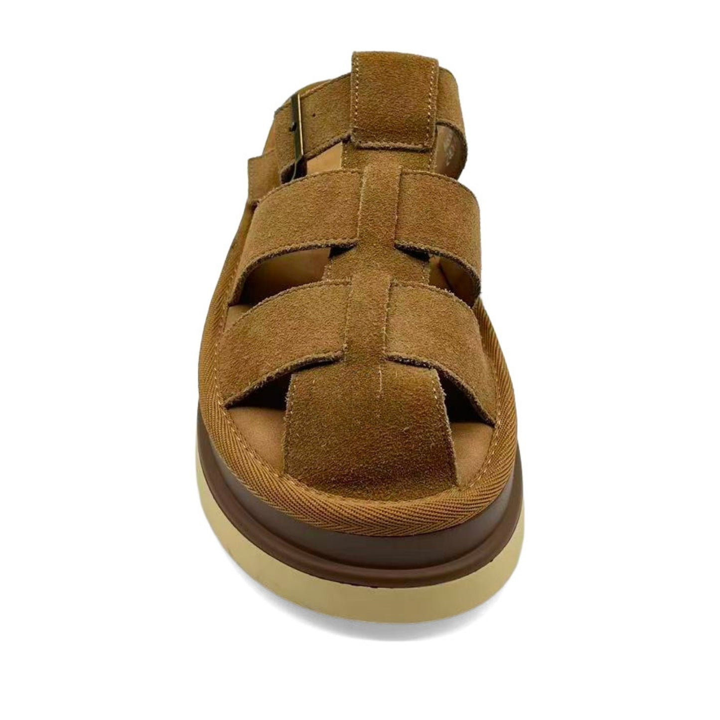 Women's Brown Wedge Slippers
