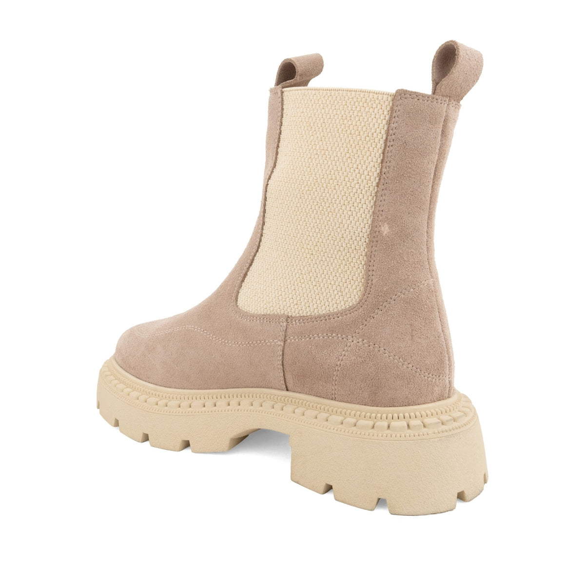 brown casual closed booties