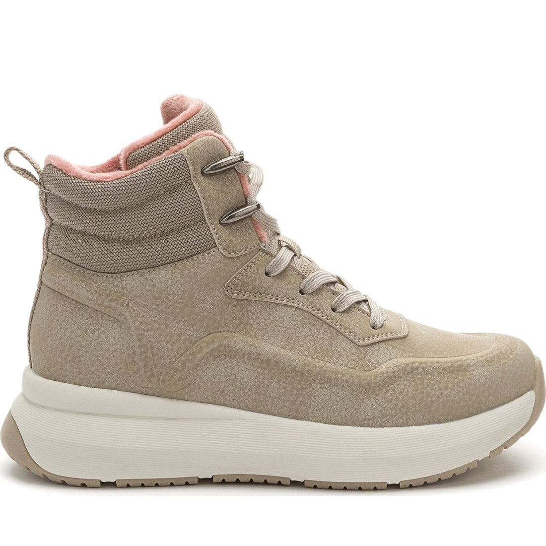 beige casual closed booties