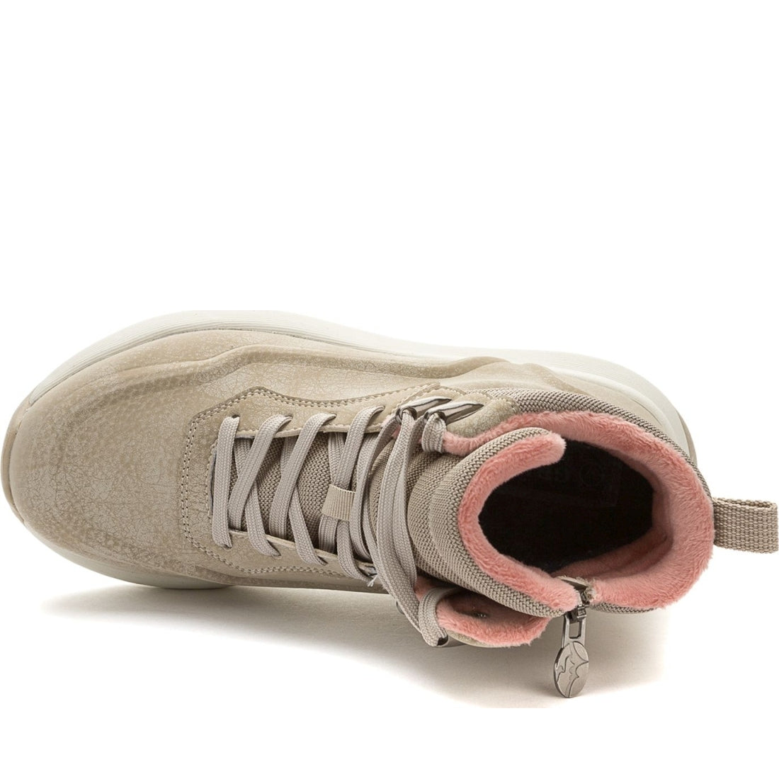 beige casual closed booties