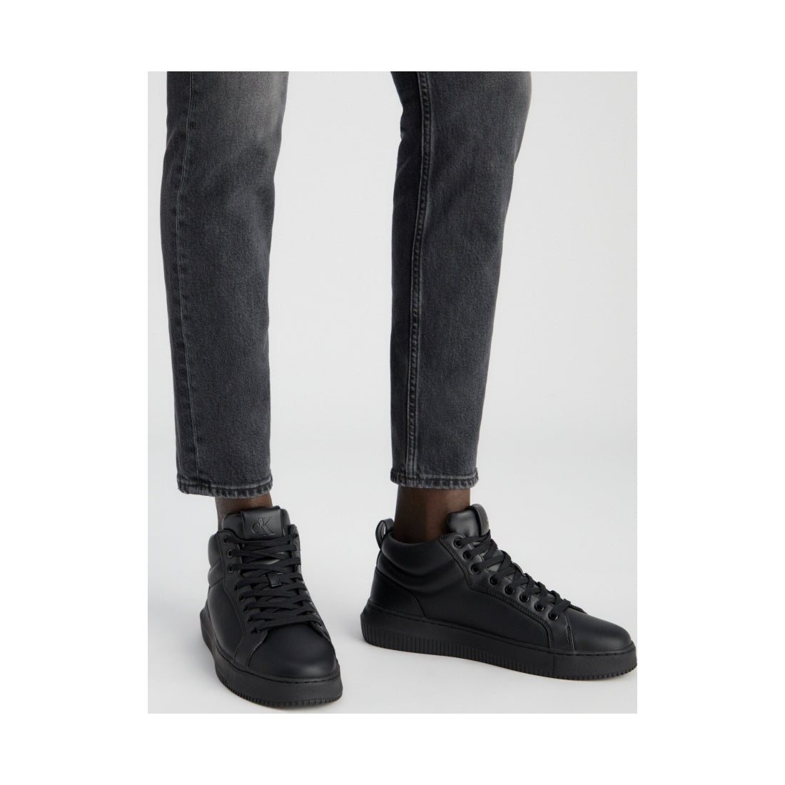 chunky cupsole high booties