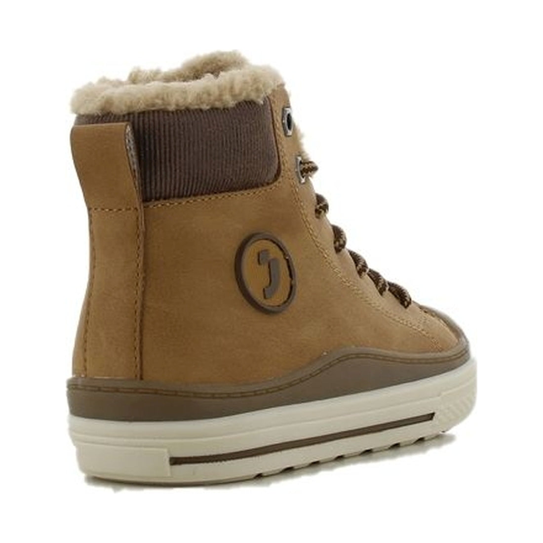 boys kids high sneakers camel dark brown