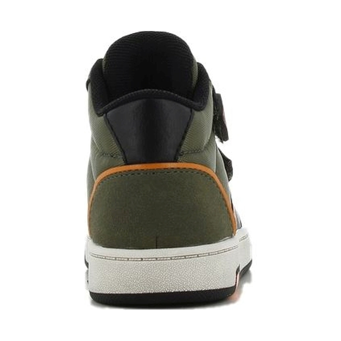 boys kids high sneakers khaki orange
