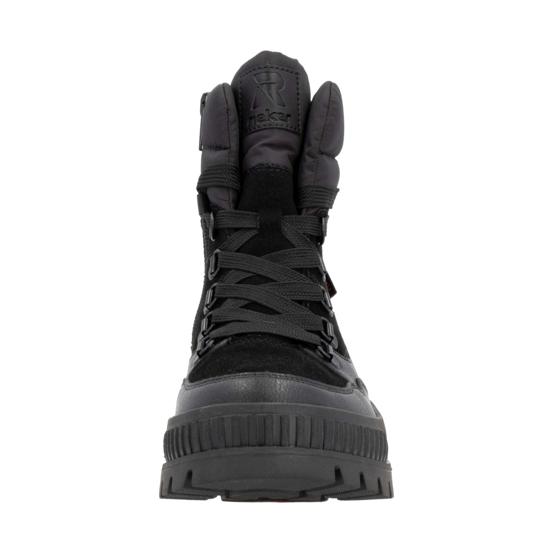 black casual closed ladies mid height boots