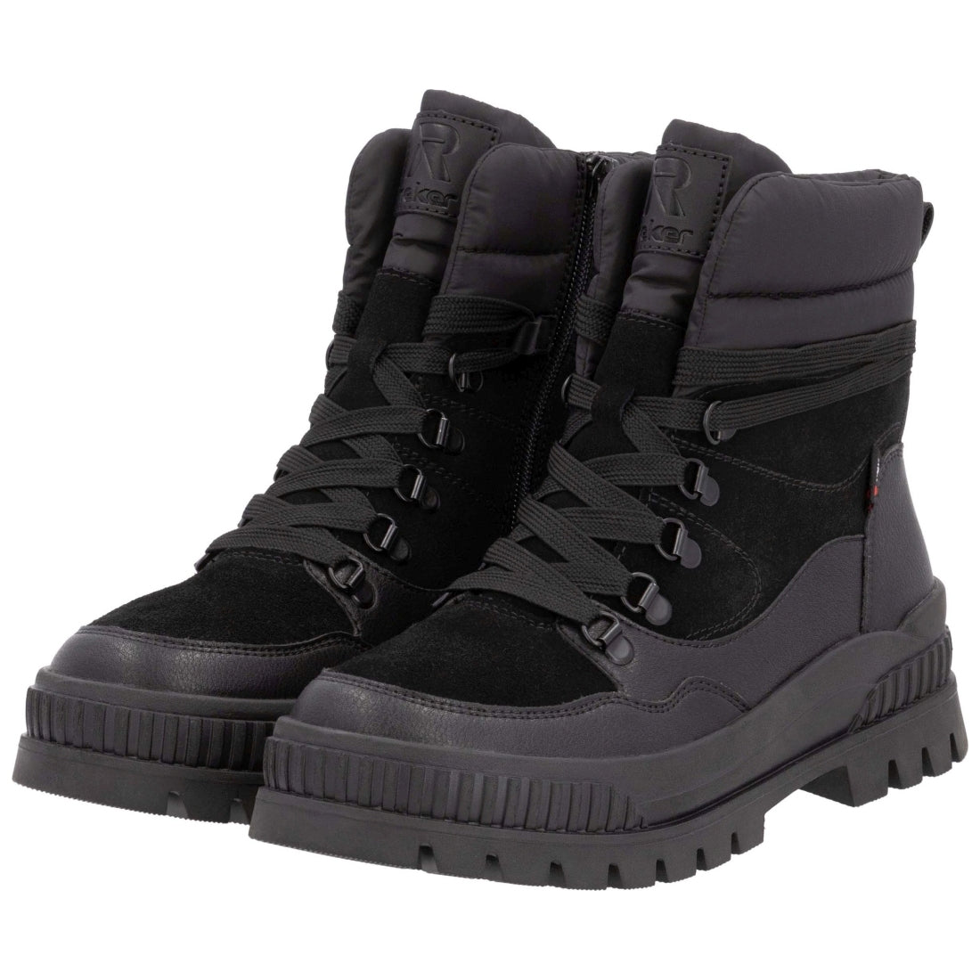 black casual closed ladies mid height boots
