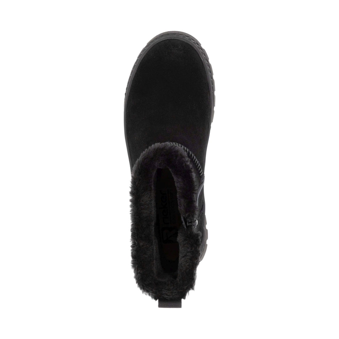 black casual closed ladies mid height boots