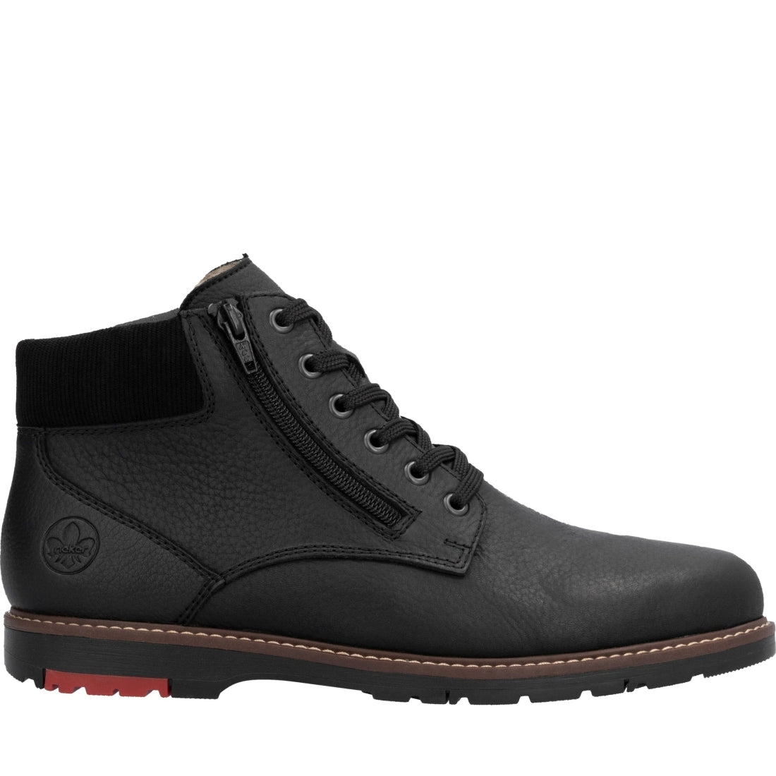 black casual closed men's boots