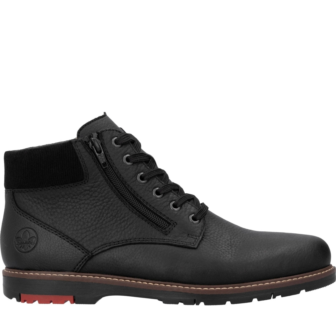 black casual closed men's boots