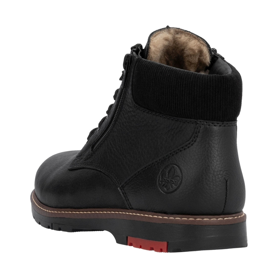 black casual closed men's boots