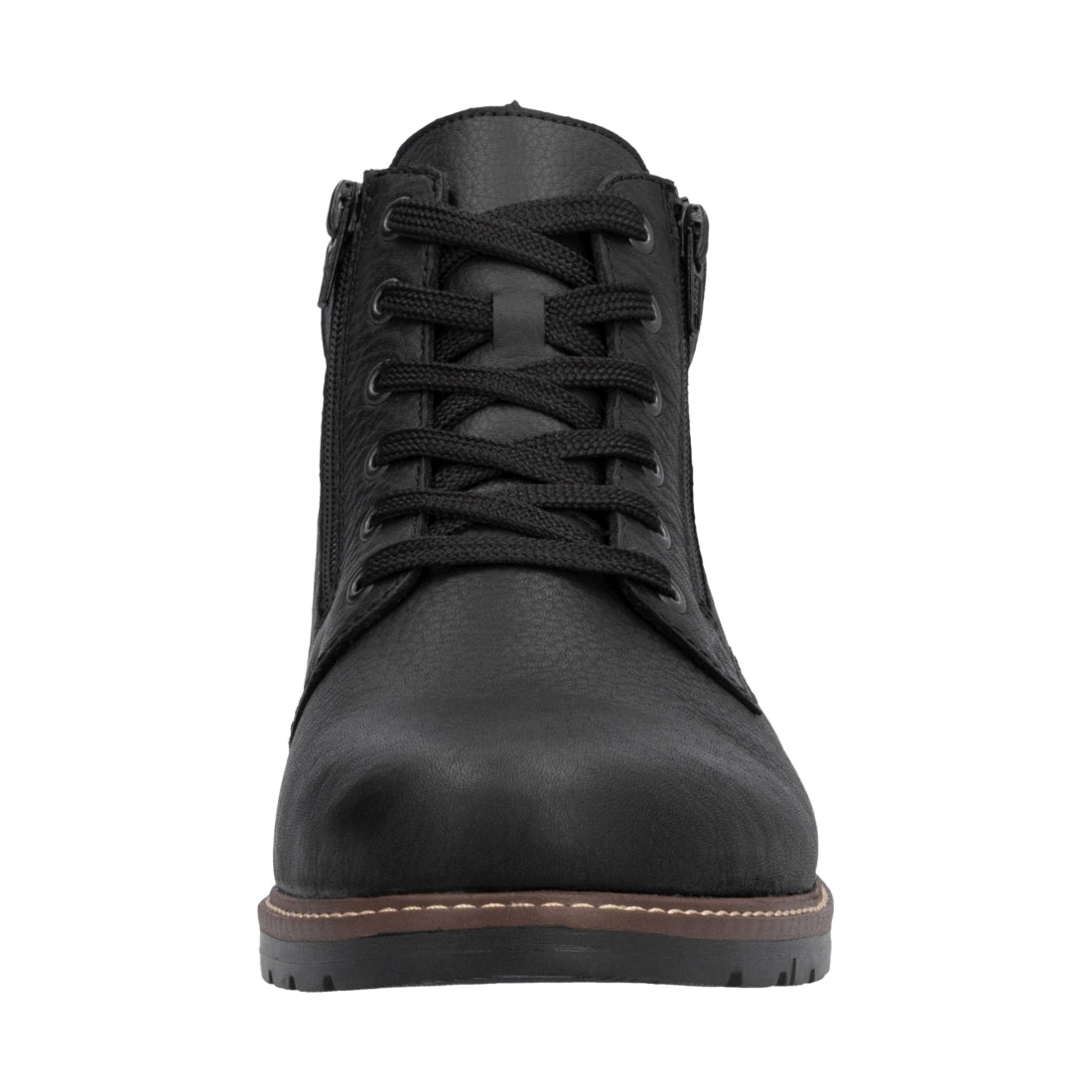 black casual closed men's boots
