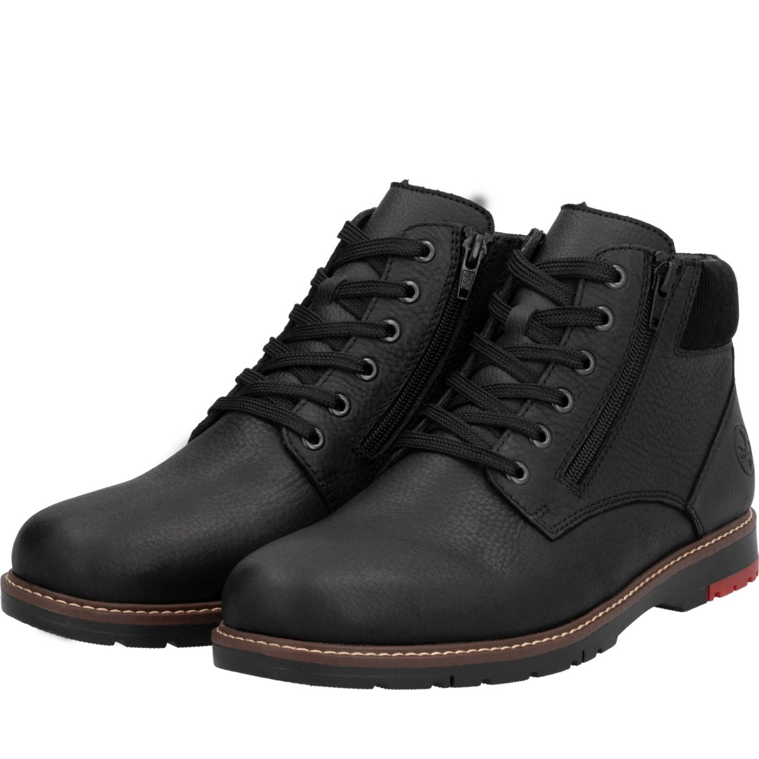 black casual closed men's boots