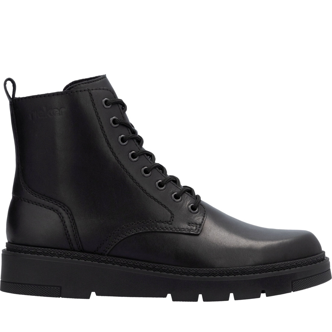 black casual closed men's boots