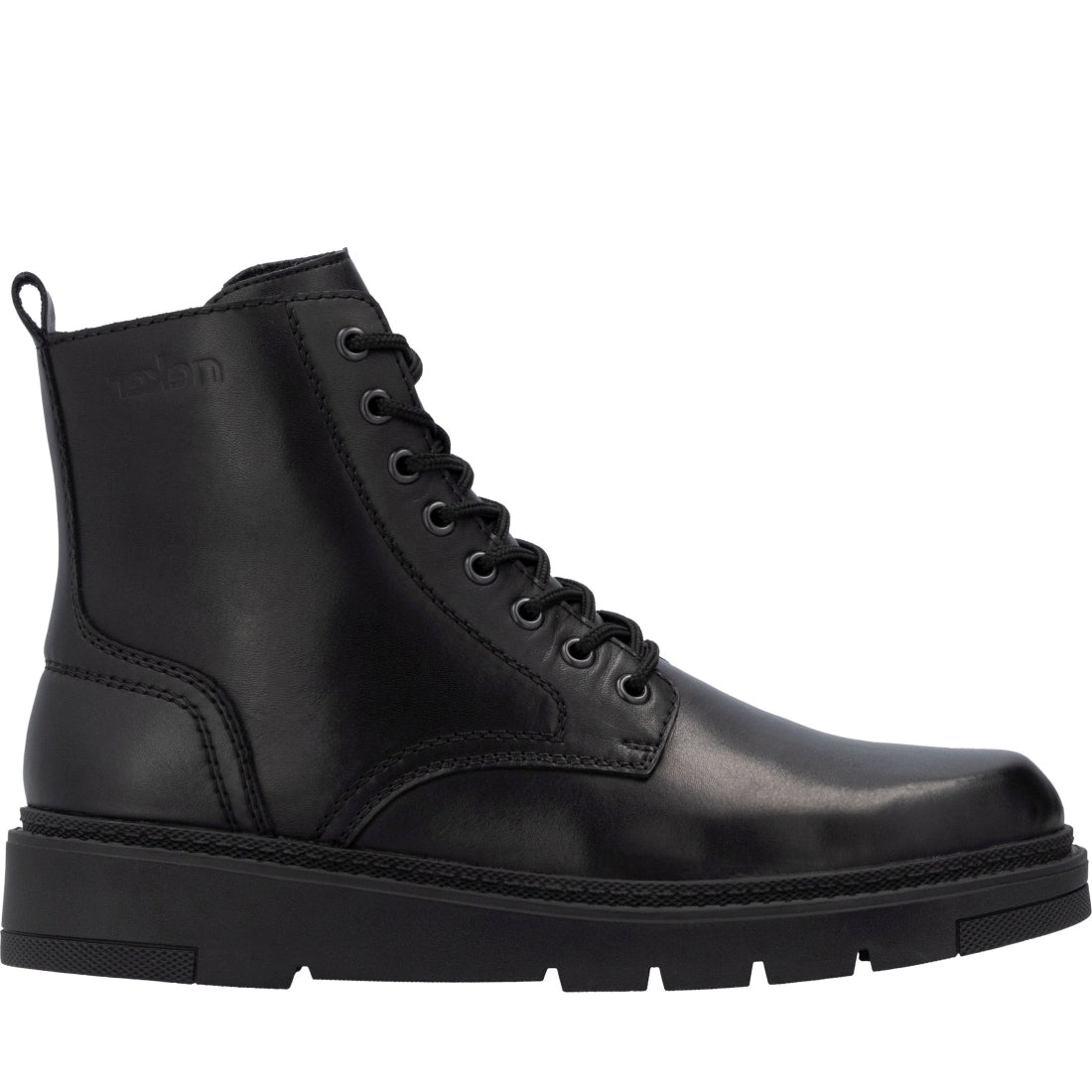 black casual closed men's boots