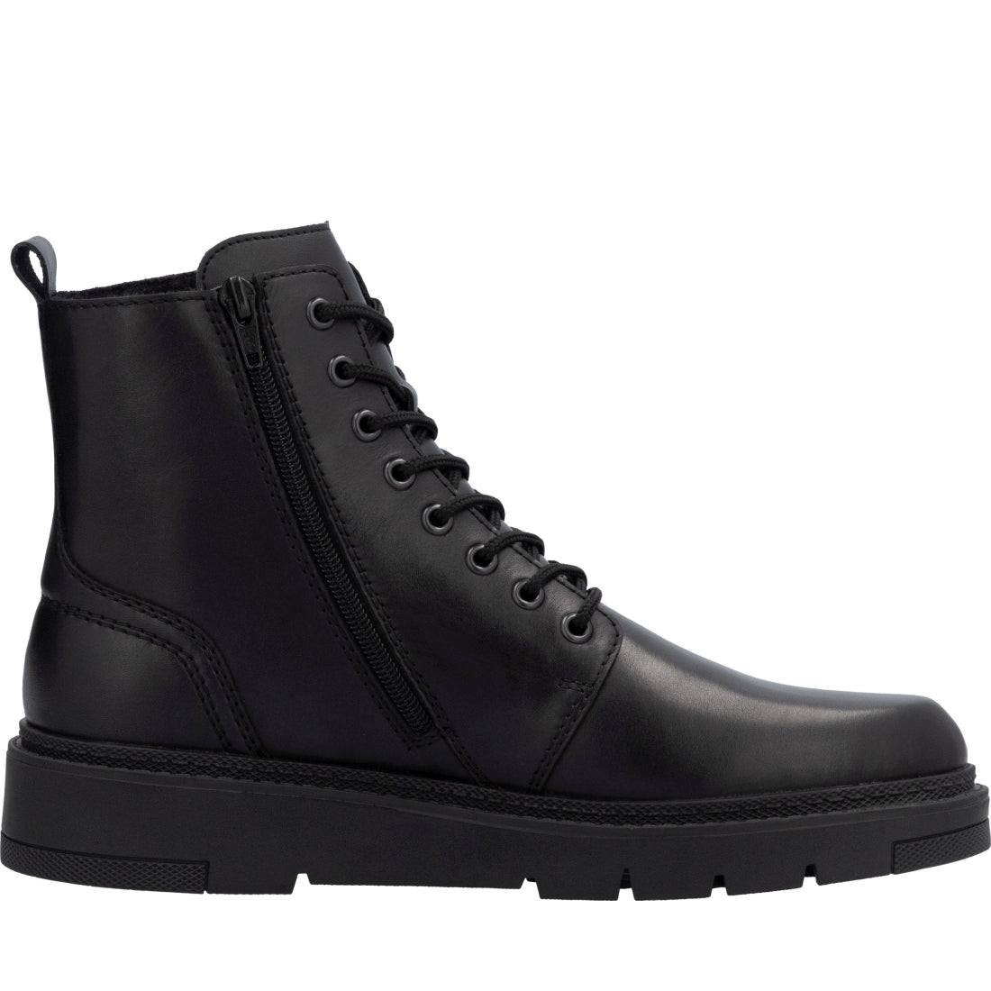 black casual closed men's boots
