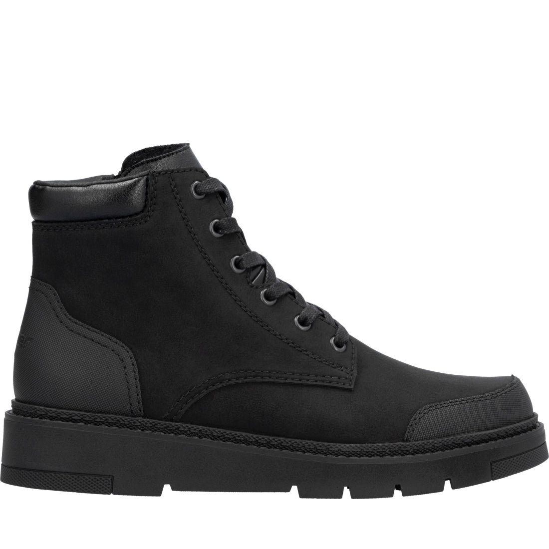black casual closed men's boots