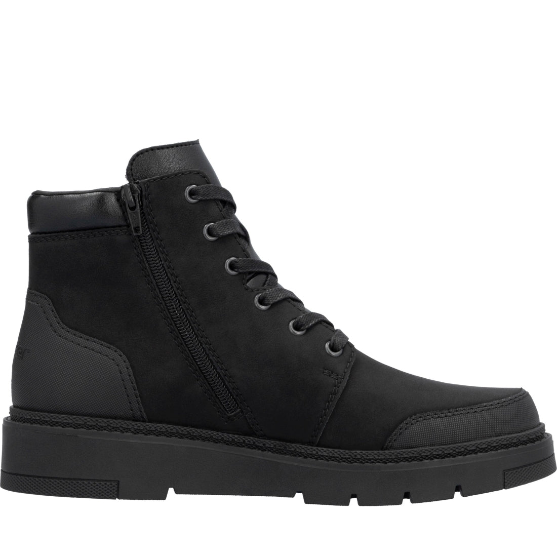 black casual closed men's boots