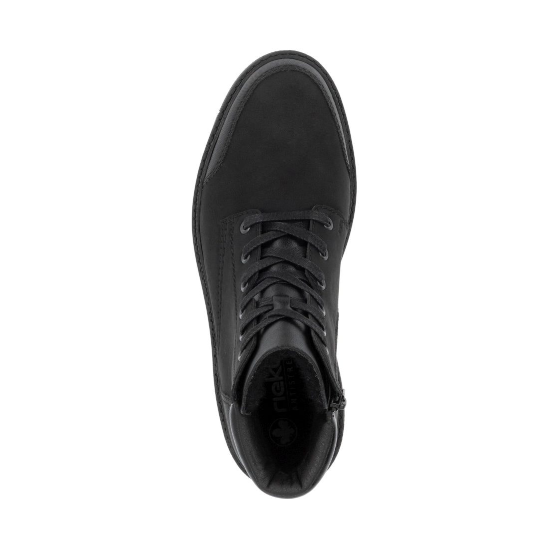 black casual closed men's boots