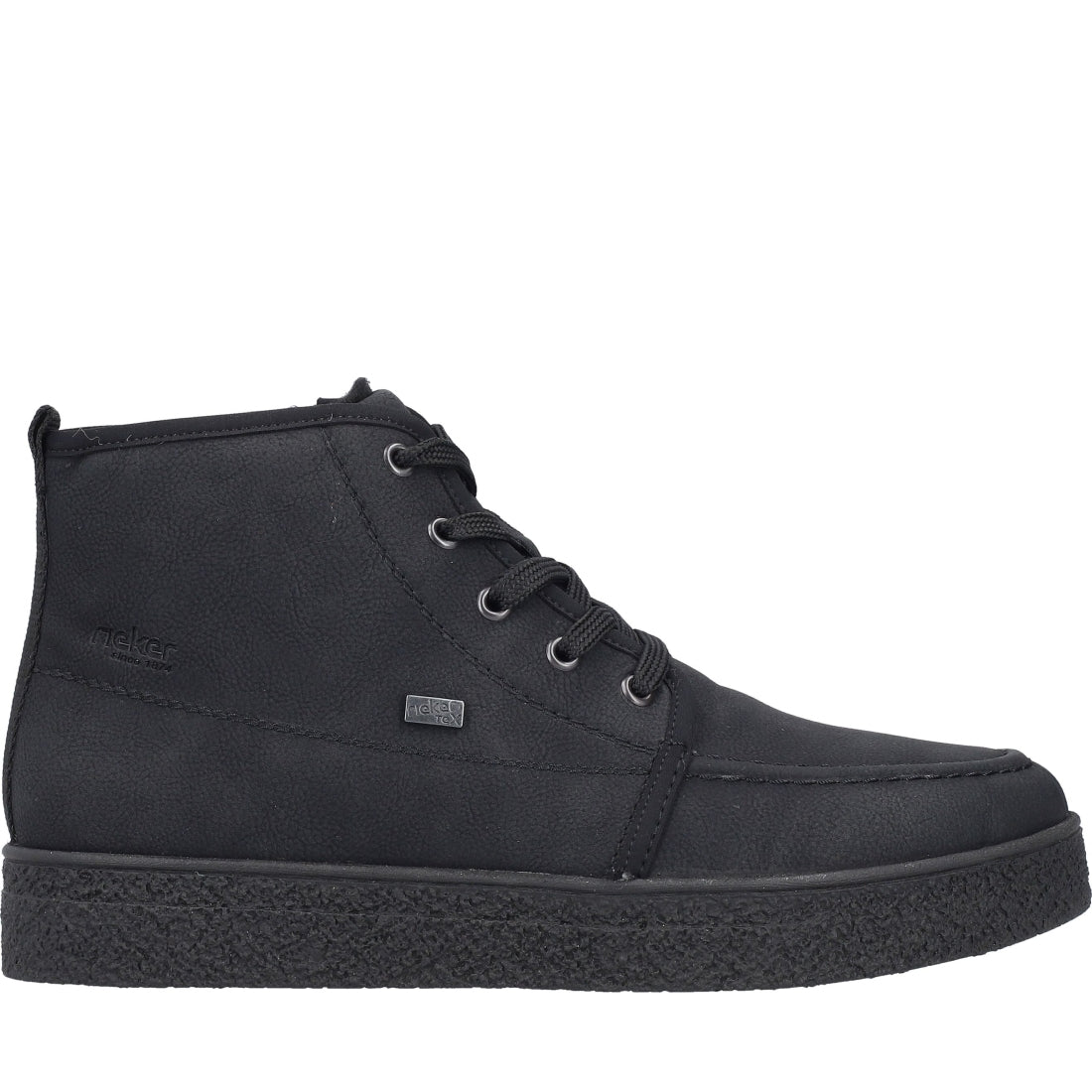 black casual closed men's boots