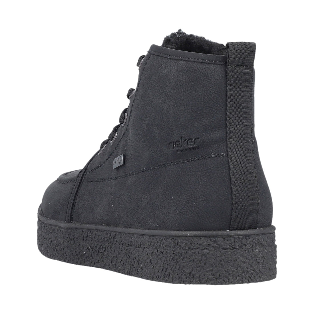 black casual closed men's boots