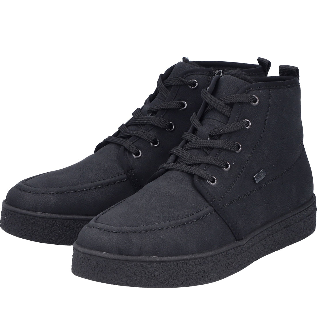 black casual closed men's boots