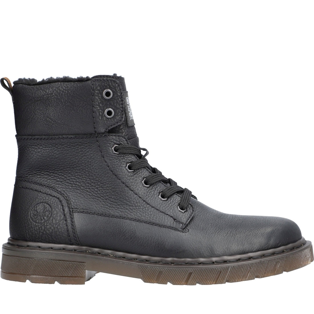 black casual closed men's boots