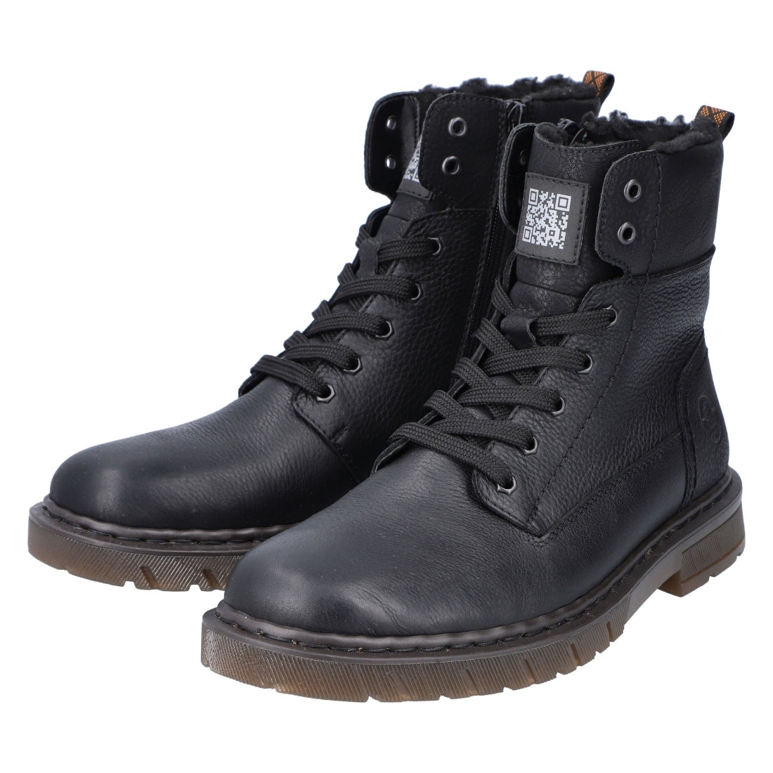 black casual closed men's boots