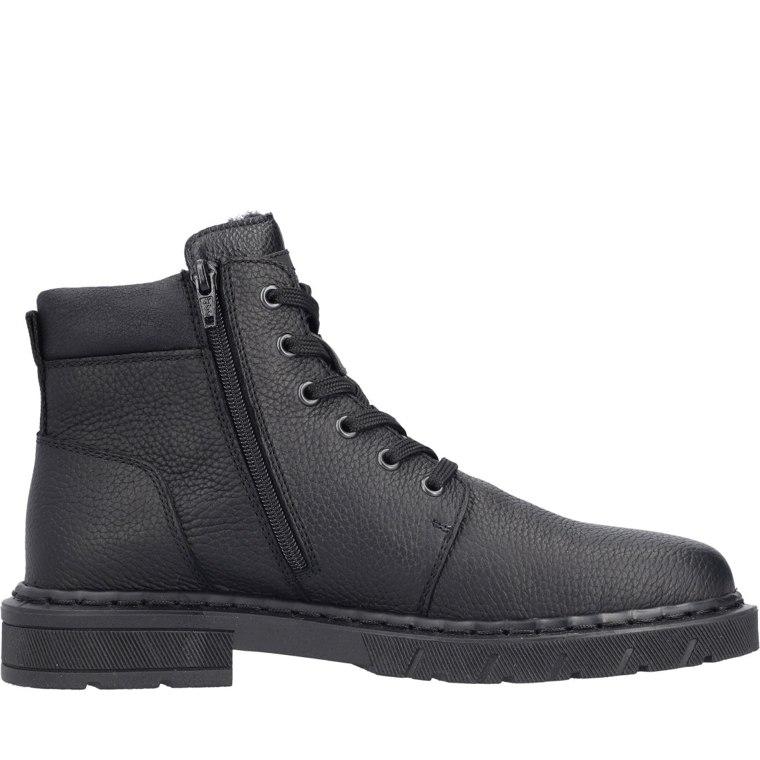 black casual closed men's boots