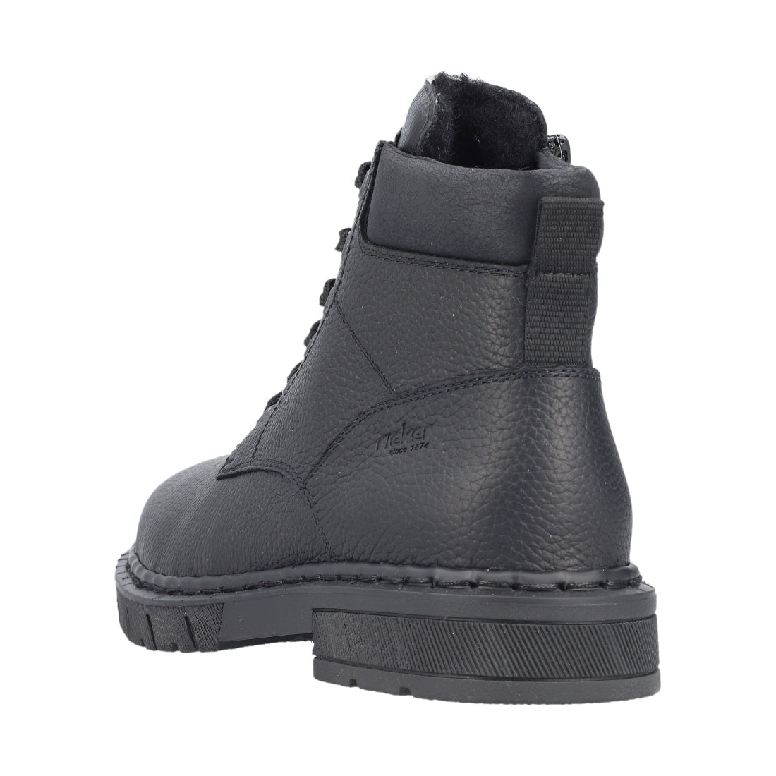 black casual closed men's boots