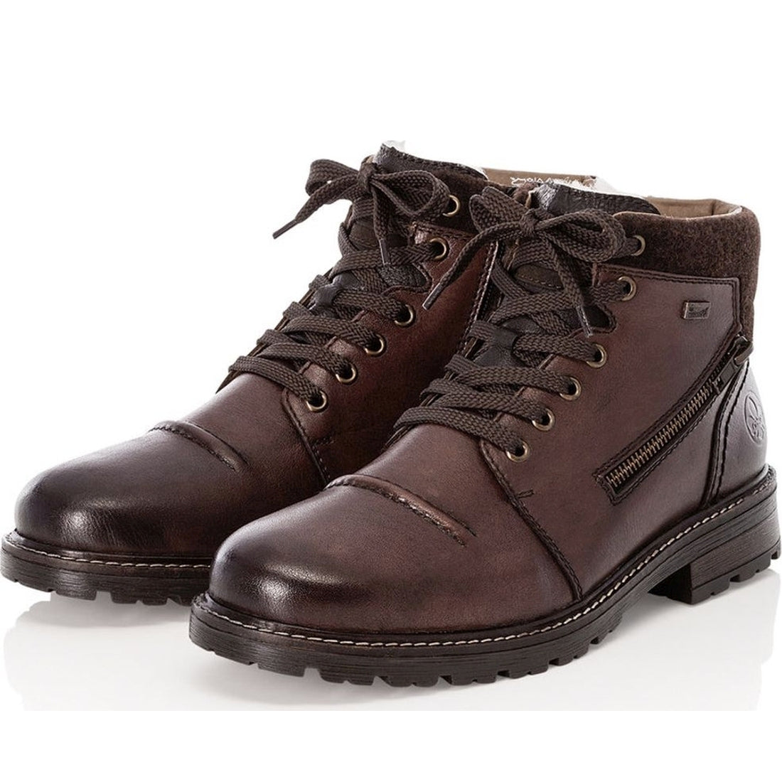 brown casual closed men's boots
