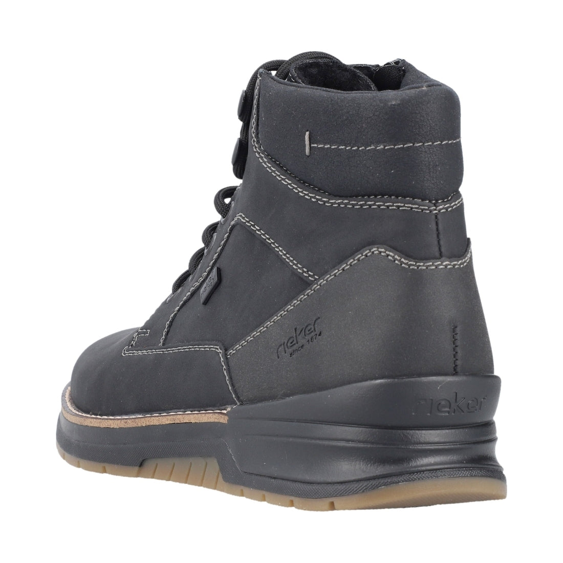 black casual closed men's boots