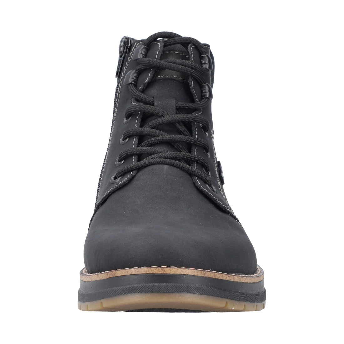 black casual closed men's boots