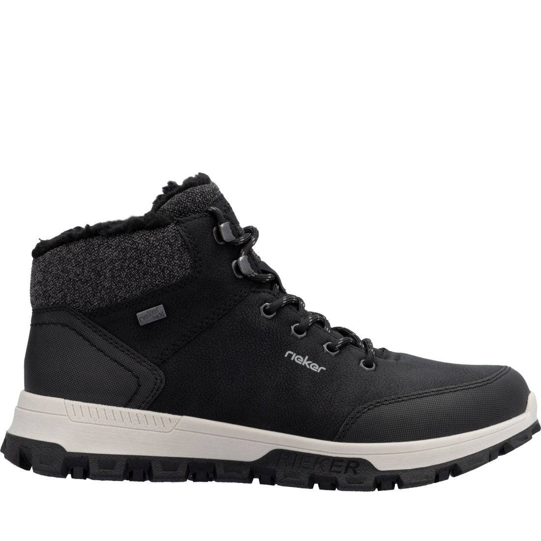 black casual closed men's boots