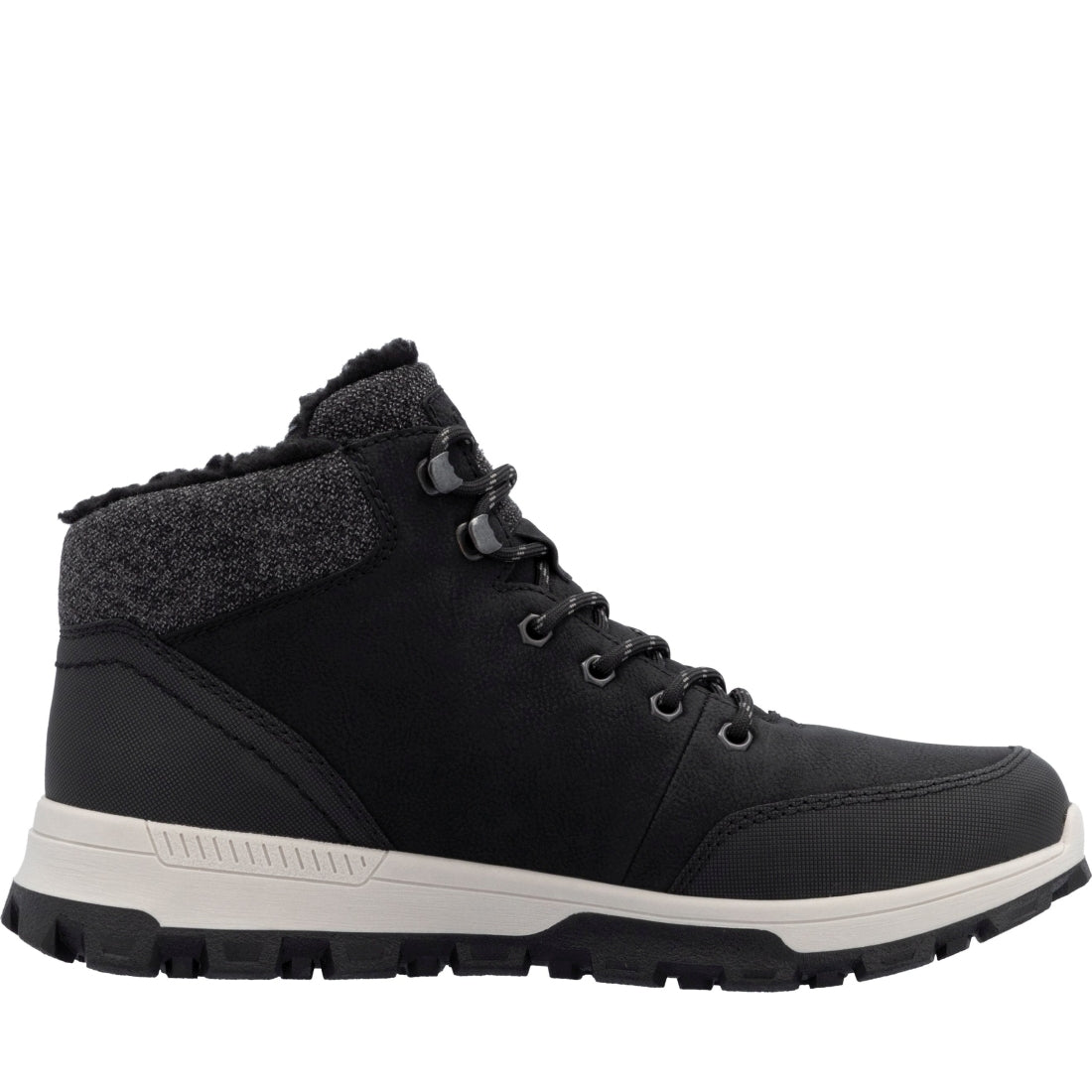 black casual closed men's boots