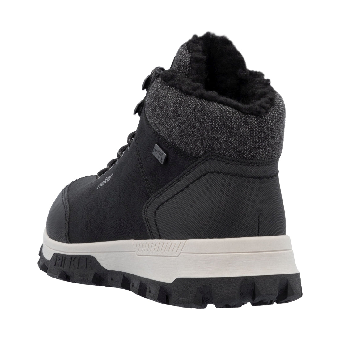 black casual closed men's boots