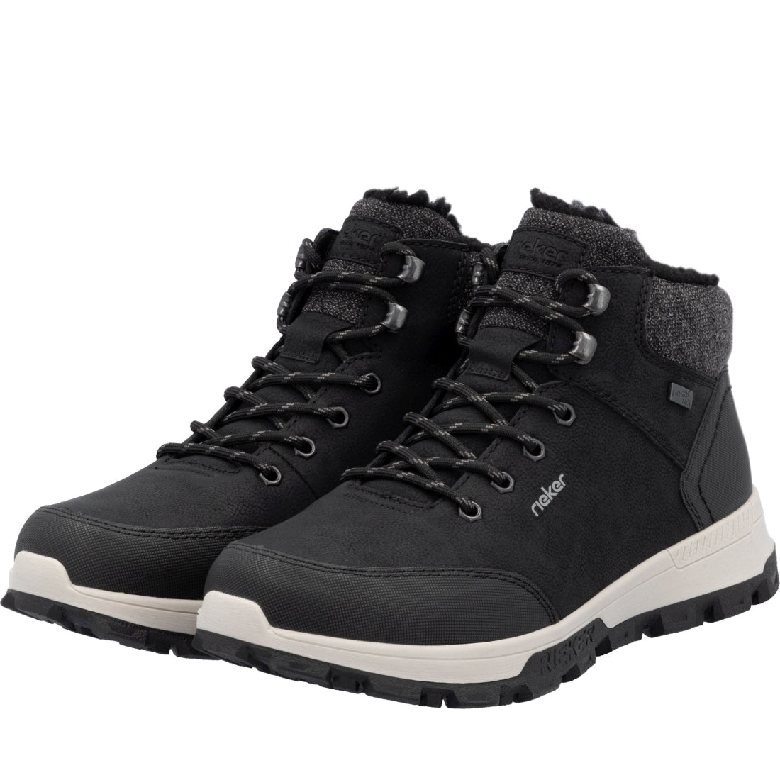 black casual closed men's boots