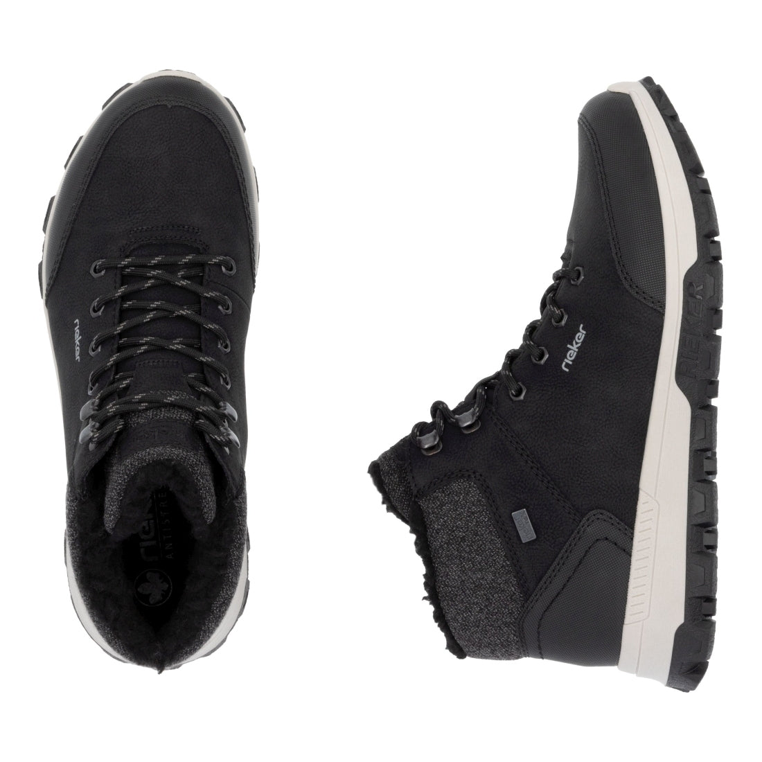 black casual closed men's boots